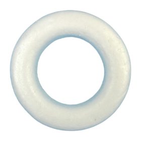 polystyrene foam wreath (D) 20cm white