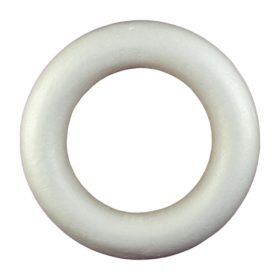 polystyrene foam wreath (D) 30cm white