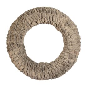 Koszorú szőrme bundás 25cm cappuccino