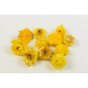 Szalmarózsa fej sárga natúr