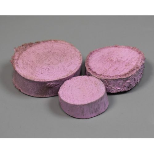 Fa szelet 1cm×3-9cm falfestékes mályva