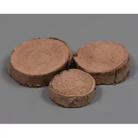 Fa szelet 1cm×3-9cm falfestékes cappuccino