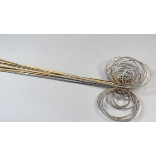 Cane tekercs glitteres ezüst