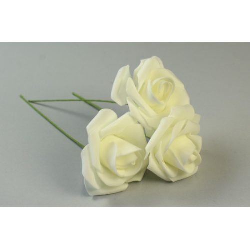 Polifoam rózsa 7cm krém