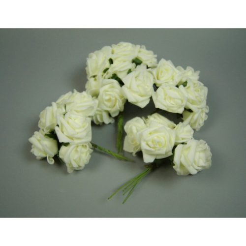 Polifoam rózsa 4,5cm krém