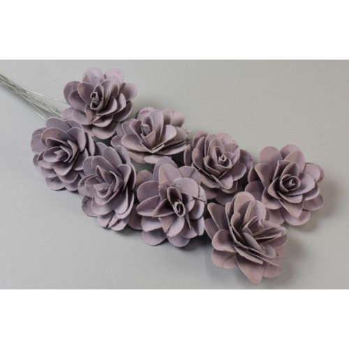 Fa rózsa 6cm falfestékes lila