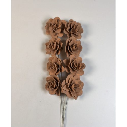 Fa rózsa 6cm falfestékes cappuccino
