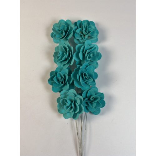 Fa rózsa 6cm falfestékes aqua