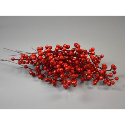 Bogyós ág 25cm piros