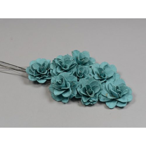 Akácia virág 6cm falfestékes aqua
