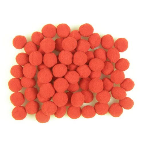 Kashmir golyó 2cm piros