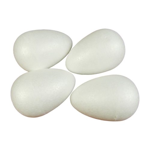 polystyrene foam egg 12cm white