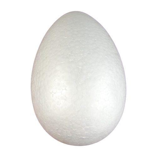 polystyrene foam egg 22cm white