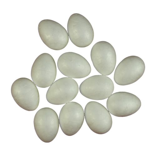 polystyrene foam egg 4cm white