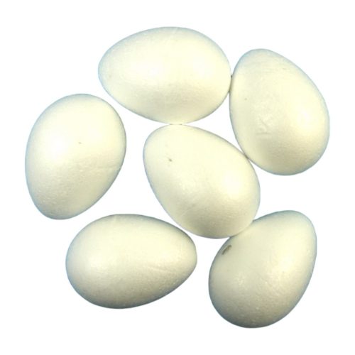 polystyrene foam egg 9cm white