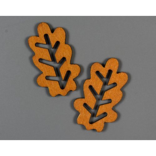 Fig. Tölgy levél 4x2,4cm B/N