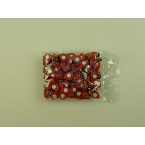 Fig. Katicabogár zacskós 12×15mm piros