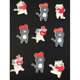 Fig. Cica szivecskével 2,5cm*2,2cm zacskós