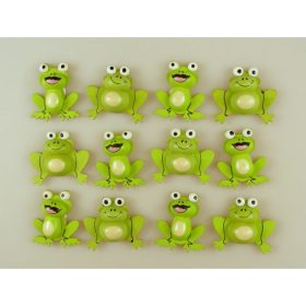 Fig. Béka 3,5cm vil.zöld