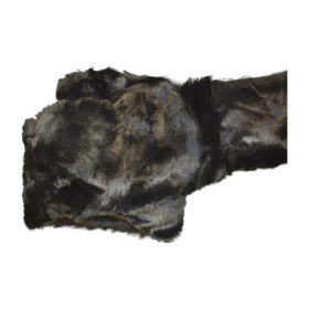 Fur rabbit 8cm×1.6m black