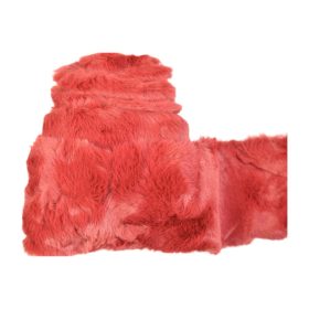 Fur rabbit 8cm×1.6m rust red