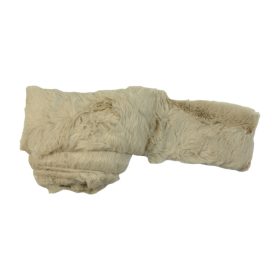 Rabbit fur 8cm×1.6m dark cream