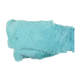 Fur rabbit 8cm×1.6m light blue