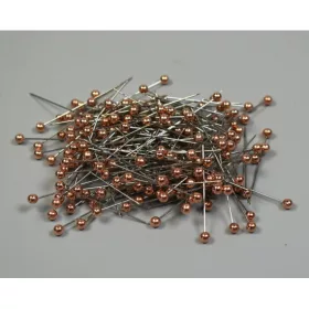 Tű gyöngyös 36mm bronz
