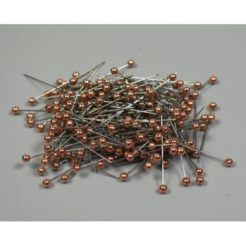 Tű gyöngyös 36mm bronz