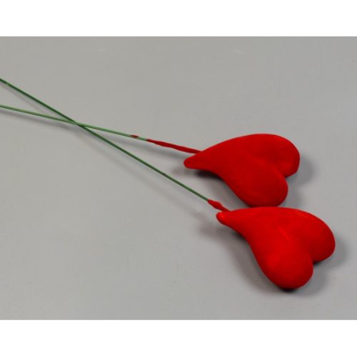 Betűző szív plüss 5,5x4cm piros