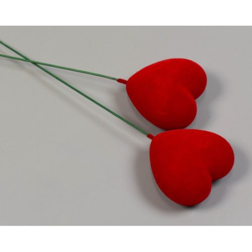 Betűző szív plüss 4x4cm piros