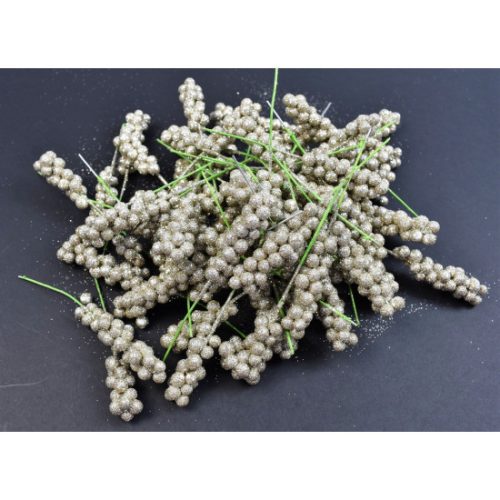 Betűző ribizli 4cm pezsgő&glitter