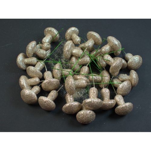 Betűző gomba 4cm pezsgő&glitter