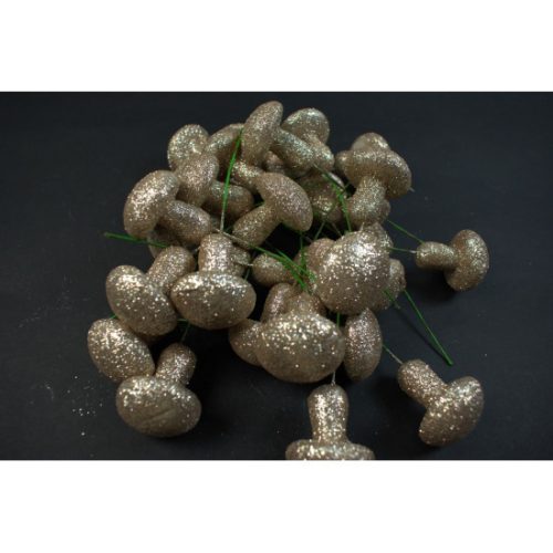 Betűző gomba 3cm pezsgő&glitter