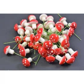 Betűző gomba 3cm pettyes piros