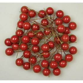 Betűző bogyó 2cm piros