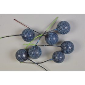 Betűző bogyó 2,5cm söt.kék