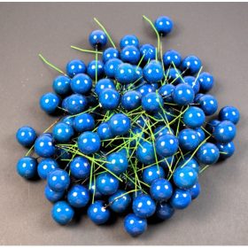 Betűző bogyó 1,5cm söt.kék