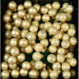 Üveggömb drótos 2cm pezsgő vegyes