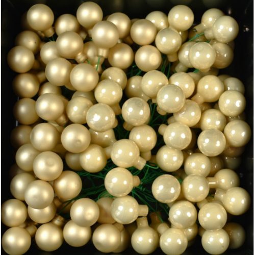 Üveggömb drótos 2cm pezsgő vegyes