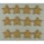 Terracotta csillag 5cm natúr
