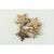 Kókusz csillag 5cm glitteres ezüst
