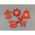 Karácsonyi figurák mintás vegyes 6cm P/F