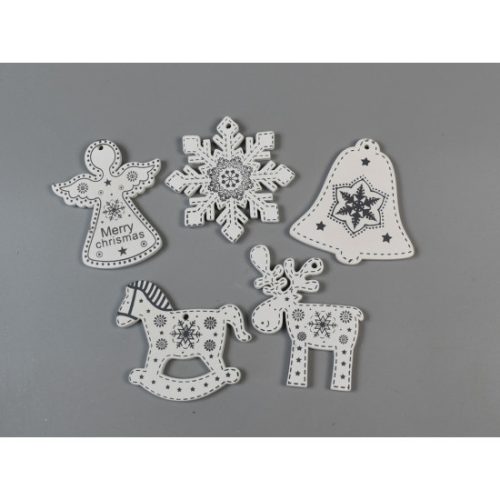 Karácsonyi figurák mintás vegyes 6cm F/Szü
