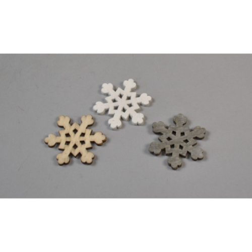 Karácsonyi figurák hópihe 4cm F/K/SZÜ