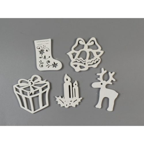Karácsonyi figurák gyertyás vegyes 4,8cm