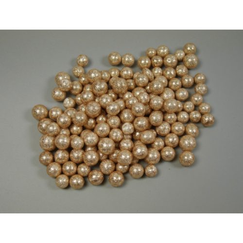 Hungarocell golyó 1,5cm rozé arany&glitter