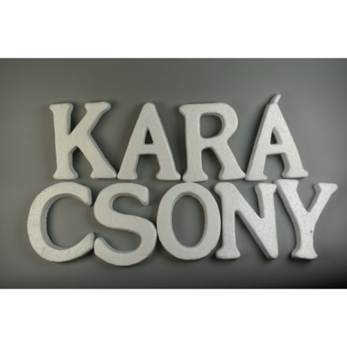 Hungarocell betűk 15cm 'KARÁCSONY" natúr