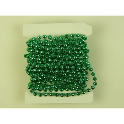 Gyöngy füzér 5mm×5m söt.zöld