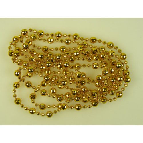 Gyöngy füzér "gyémánt" 4mm/8mm/2m narancs